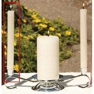 White Glitter Taper candles