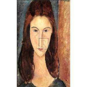  Jeanne Hebuterne by Amadeo Modigliani. Size 16 inches 