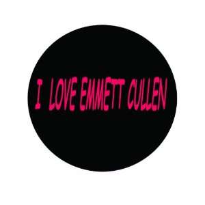  I Love Emmett Cullen Twilight 1.25 Pinback Button/badge 