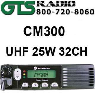 NEW MOTOROLA CM300 UHF 25 WATT 32 CHANNEL RADIUS RADIO  