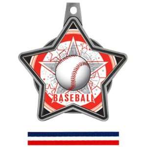 com Hasty Awards All Star Insert Custom Baseball Medals SILVER MEDAL 