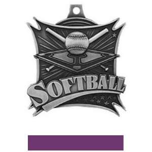  Custom Hasty Awards Softball Xtreme Medals M 701 SILVER 