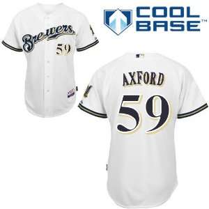  John Axford Milwaukee Brewers Authentic Home Cool Base 