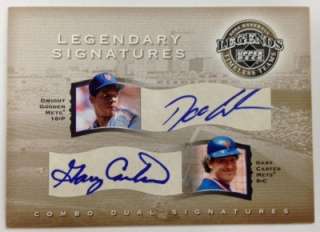 2004 UD Timeless Teams DOC GOODEN~GARY CARTER Dual Auto #77/150 Mets 
