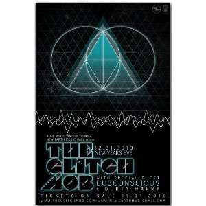  Glitch Mob Poster   Concert Flyer   New Years Eve