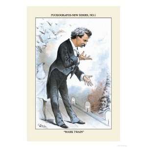   Magazine Puckographs, Mark Twain Premium Poster Print