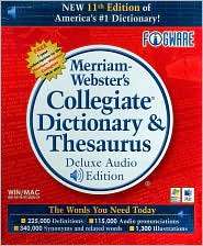 Merriam Websters Collegiate Dictionary & Thesaurus, Deluxe Audio 