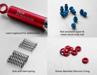 TS01 Red Shock 90mm for Axial SCX10 High Lift Truck  