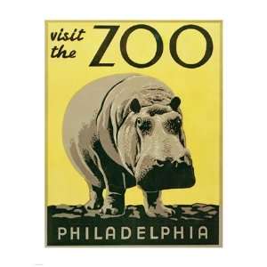  Visit the Zoo   Philadelphia Poster (18.00 x 24.00)