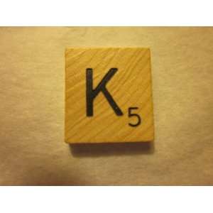 Scrabble Game Piece Letter K