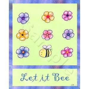  Bee  Bees  8 X 10 Lithograph Print By Serena Bowman Childrens/baby 