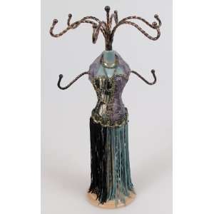  Evening Dress Jewelry Stand   Turquoise