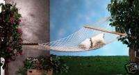 Two Person Woven Cotton Rope Hammock  