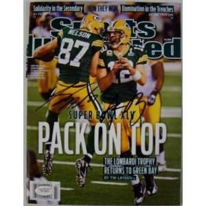  Aaron Rodgers Jordy Nelson SIGNED Sports Illustrated 