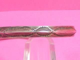   Sterling Silver Navajo Southwestern Cuff Bracelet Symbols Arrows