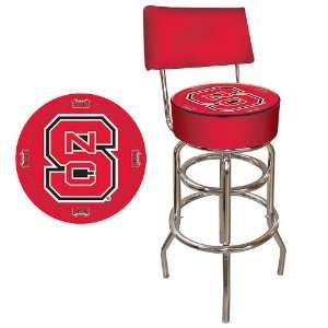 North Carolina State Padded Bar Stool with Back   Game Room Products 