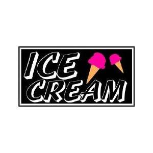  Ice Cream Backlit Sign 15 x 30