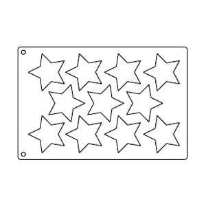  Tuile Template, 5 point Star 3 3/8 Overall Sheet 10.5 x 
