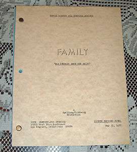   TV Show Family 1977 Script Has Anybody Seen Our Ship FREE SHIP  