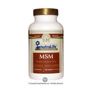  MSM, 1000 mg, 180 Tablets
