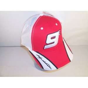  Kasey Kahne 9 Hat Mesh Red White: Sports & Outdoors