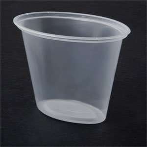   oz Clear Oval Plastic Souffle / Portion Cup 1000/CS