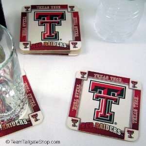 TTU Texas Tech University Red Raiders Drink Coasters, Set of 8