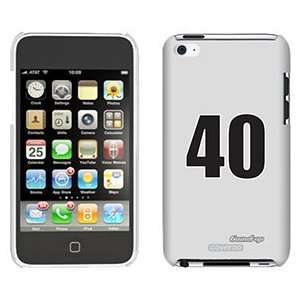  Number 40 on iPod Touch 4 Gumdrop Air Shell Case 
