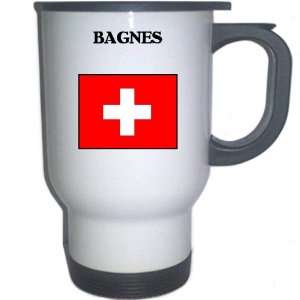  Switzerland   BAGNES White Stainless Steel Mug 