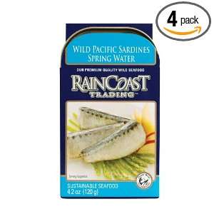   Trading Wild Pacific Sardines in Spring Water, 4.2 Ounce (Pack of 4
