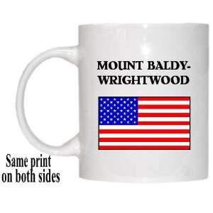  US Flag   Mount Baldy Wrightwood, California (CA) Mug 