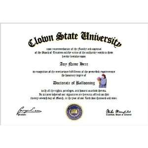  Ballooning Diploma   Clown Ballooning Lover Diploma 