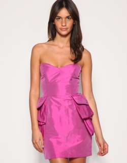  Peplum Tiered Hip Bandeau Party Dress 6 8 10 12  