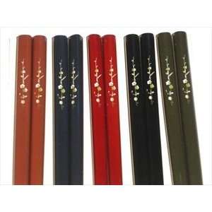  Bamboo Chopsticks 5 Pair Ume #2607