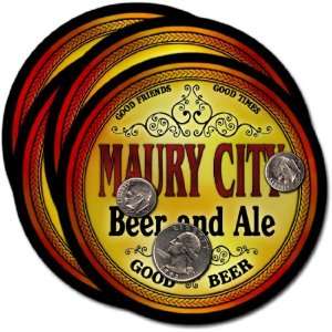 Maury City , TN Beer & Ale Coasters   4pk