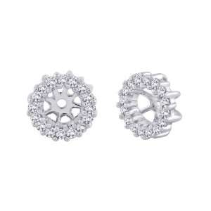   : Sterling Silver 1/4 ct. Diamond Earring Jackets: Katarina: Jewelry