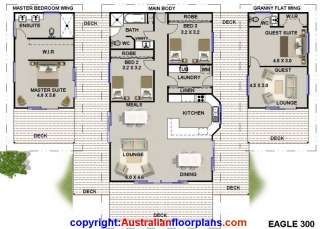 Australian Kit Home  Cheap Kit Homes  HOUSE PLANS For Sale with GRANNY 