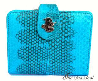 SNAKE SKIN LEATHER LADIES CLUTCH WALLET NEW + Gift bag!  