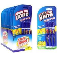 STAIN BE GONE MINI PEN TRAVEL STAIN REMOVER 1  3 PACK)  