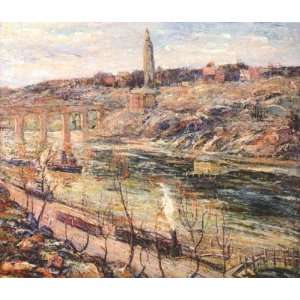 Hand Made Oil Reproduction   Ernest Lawson   24 x 20 inches   Harlem 