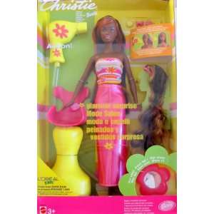  Barbie CHRISTIE GLAMOUR SURPRISE Doll AA w COLOR CHANGE 