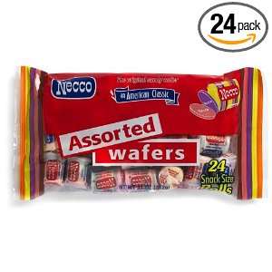 Necco Assorted Wafers, Jr., 11 Ounce Bags (Pack of 24)  