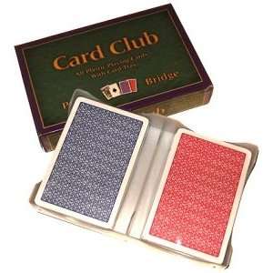  Card Club 100% Plastic Cards Bridge Size Toys & Games