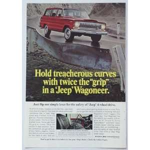   Jeep Wagoneer Hold Treacherous Curves Print Ad (840)