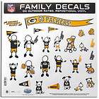 NFL Green Bay Packers Large Family Decals   25 Pieces  