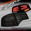   Black LED Tail Lights for AUDI A4 S4 RS4 S Line B7 05 08 Sedan SN