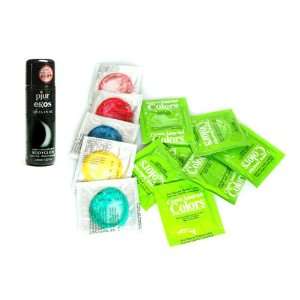 Beyond Seven Assorted Colors Latex Condoms Lubricated 72 condoms Pjur 