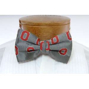 com Ohio State Bow Tie   Ohio State University Gray Pre Tied Bow Tie 