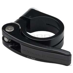  Tranz X Seatpost Clamp W QR Rubber Handle 31.8mm Black 