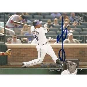   Santos Signed New York Mets 2010 Upper Deck Card: Sports & Outdoors
